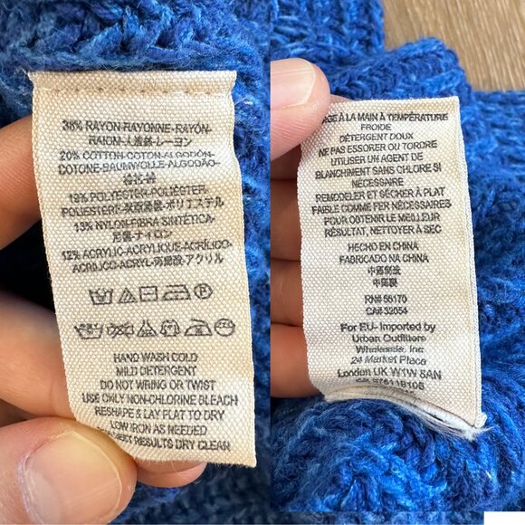 Free People Eleven Tunic Sweater Chunky Side Slit Turtleneck Size Medium - Picture 8 of 8